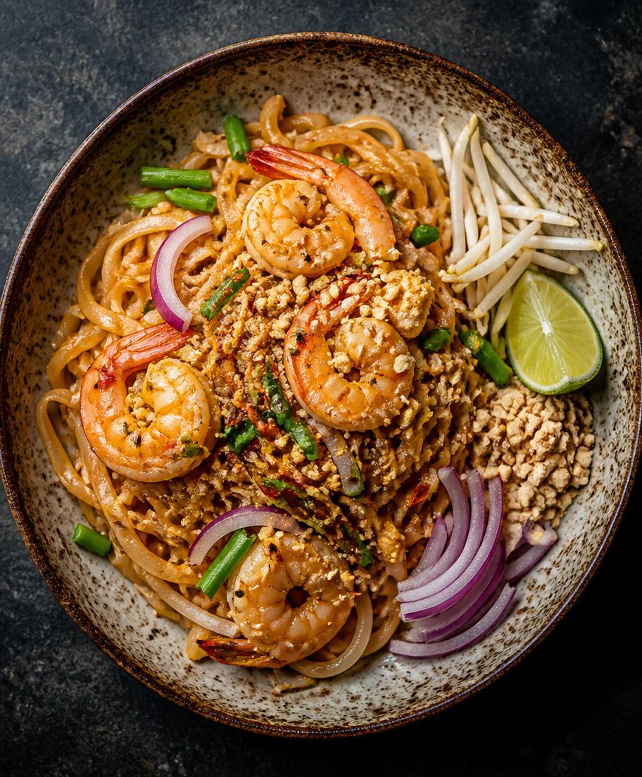 Pad thaï aux crevettes